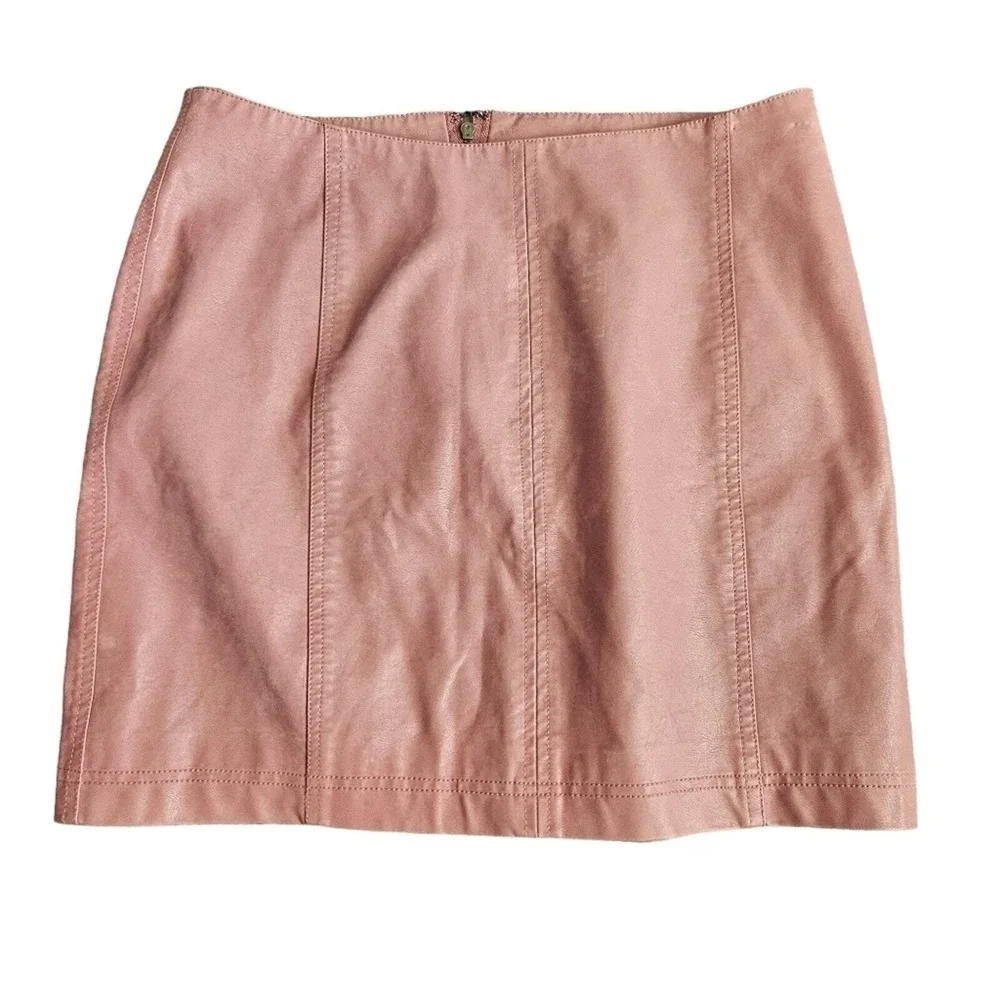 Free People‎ Vegan Suede Modern Femme Mini Skirt Size 12